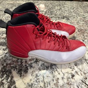 Jordan athletic shoes sneakers red and white 16